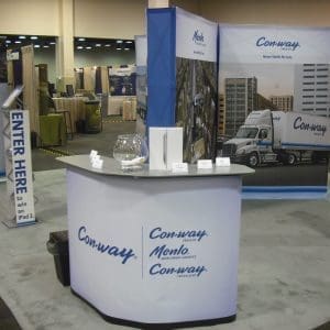 exhibitor booth at tradeshow