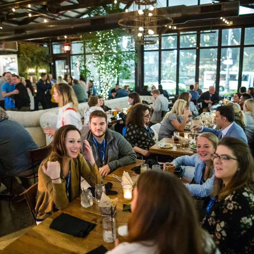 people hanging out at a well-planned event in detroit